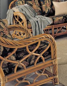 New Twist Natural Rattan Wicker Chair