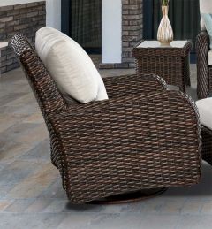 St Croix All Weather Outdoor Resin Wicker Swivel Glider Chair