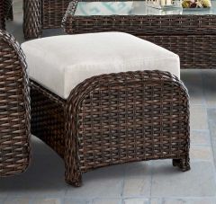 St. Croix All Weather Outdoor Resin Wicker Ottoman