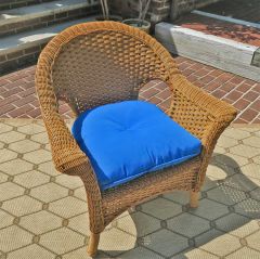 Veranda Resin Wicker Chair With Cushion Golden Honey