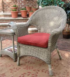 Veranda High Back Resin Wicker Chair Avail (3) Colors