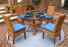 Wicker Dining Set, 42" Round Signature Style(3 Colors)