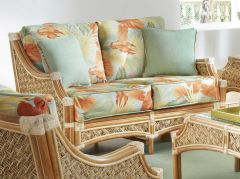 Aloha Rattan Loveseat with Cushions
