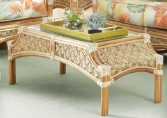 Rattan Coffee Table, Aloha Style (2) Colors
