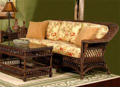 Harbor Beach Natural Wicker Sofa