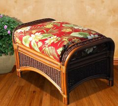 Mariner Natural Rattan Wicker Ottoman