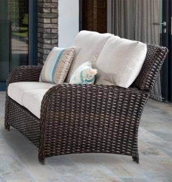 Wicker loveseat and chairs sales