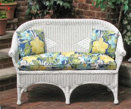 Diamond Natural Wicker Love Seat
