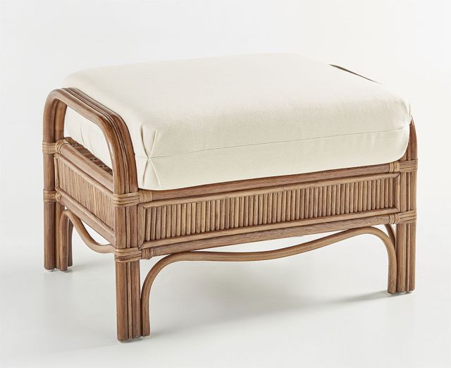 Bermuda Wicker Ottoman 