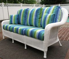 Laguna Beach Resin Outdoor Wicker Sofa 