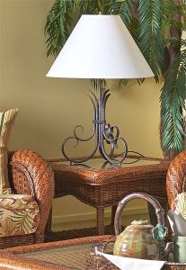 Wicker End Table, Autumn Morning Style