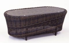 Coral Reef All Weather Resin Wicker Cocktail Table 