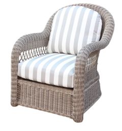 Basketweave All Weather Outdoor Resin Wicker Chair