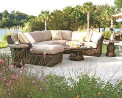 South Hampton Synthetic Wicker 5-Piece Sectional