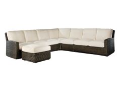 Leeward Synthetic Outdoor Wicker 6-Pc Sectional