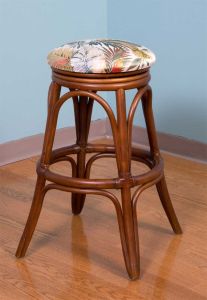 Wicker Counter Stools, Swivel Seats, Rattan Frames - Sienna