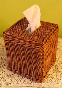 Boutique Wicker Tissue Box Cover