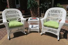 3 Piece Madrid Resin Wicker Chat Set (2) Rockers