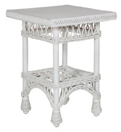 Wicker End Table, Columbia Style