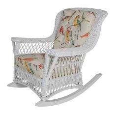 Lancaster Natural Wicker Rocker High Back