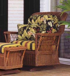 Lancaster Wicker Glider Chair High Back