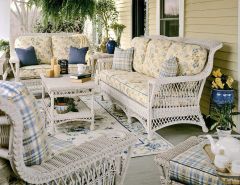 6 Piece Lancaster Natural Wicker Furniture Set 