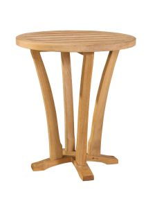 Lane Venture Edgewood Teak-Wood 18" Diameter Accent Table 