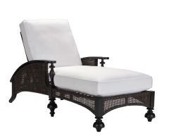 Lane Venture Hemingway Islands Resin Wicker & Aluminum 5 Position Adjustable Chaise Lounge with Cushions