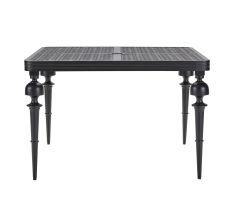 Lane Venture Hemingway Islands Aluminum Frame Square Dining Table with Umbrella Hole