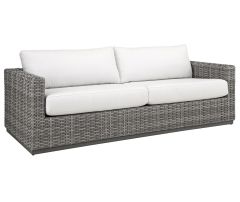 Lane Venture Hyannis Resin Wicker Sofa with 2-Seat Cushion