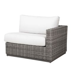 Lane Venture Hyannis Resin Wicker Right Arm Facing Chair with Cushion.