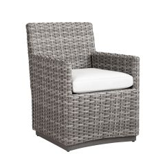 Lane Venture Hyannis Resin Wicker Dining Chair with Cushion.