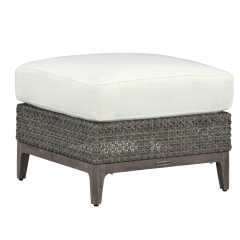 Lane Venture Lenox Hill Resin Wicker & Aluminum Ottoman With Cushion