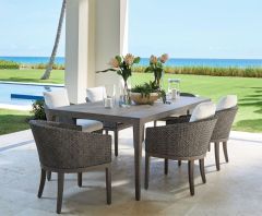 Lane Venture Lenox Hill Resin Wicker & Aluminum 7-Piece Dining Set With Cushions