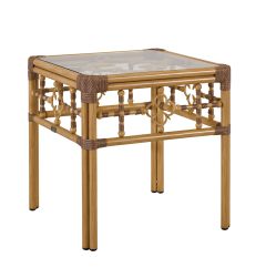 Lane Venture Mimi by Celerie Kemble Aluminum Frame Square End Table