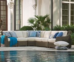 Lane Venture Oasis (5) Piece Resin Wicker Sectional Set