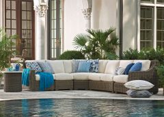 Lane Venture Oasis (6) Piece Resin Wicker Sectional Set