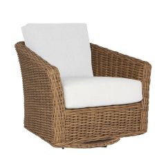 Lane Venture Tamandayu Resin Wicker Swivel Rocker Lounge Chair with Cushions