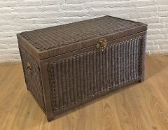 Wicker Trunks Chests, Large Wood Lined Coffee