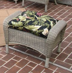 Malibu Wicker Ottoman 