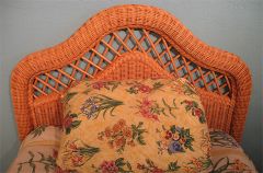 Wicker Headboard Caramel Twin Pavilion Style