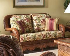 Autumn Morning Rattan Loveseat 