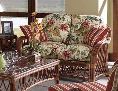 Antiqua Rattan Loveseat 
