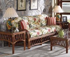 Antiqua Natural Rattan Sofa 