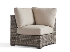 Biscayne Bay Resin Wicker Square Corner Chair 