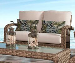 Carmel All Weather Outdoor Resin Wicker Loveseat