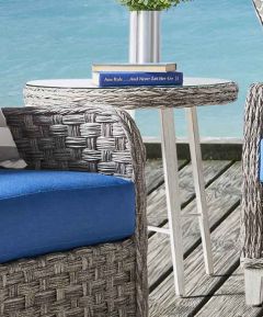 Canyon Lake Resin Wicker Round End Table (Not Sold Alone)