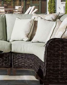 Canyon Lake Resin Sectional Wicker Corner Wedge