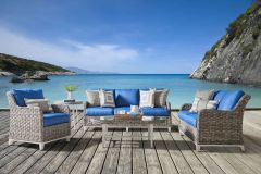 Canyon Lake 5 Piece All Weather Resin Wicker Furniture Set, Canyon Lake. No Ottoman