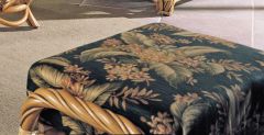 New Twist Natural Rattan Ottoman